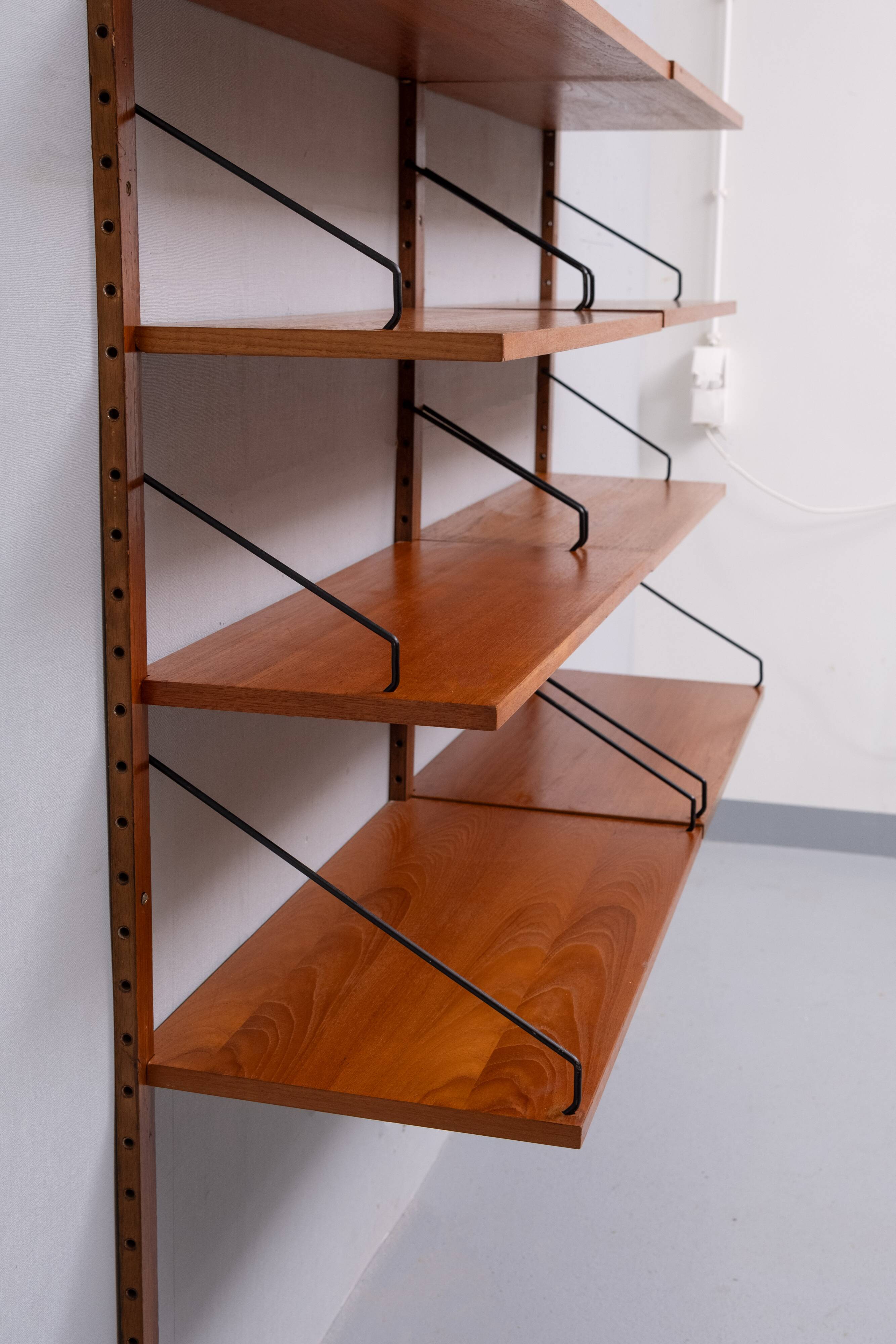 Poul Cadovius Teak Bookcase Shelves For Royal System 1960s