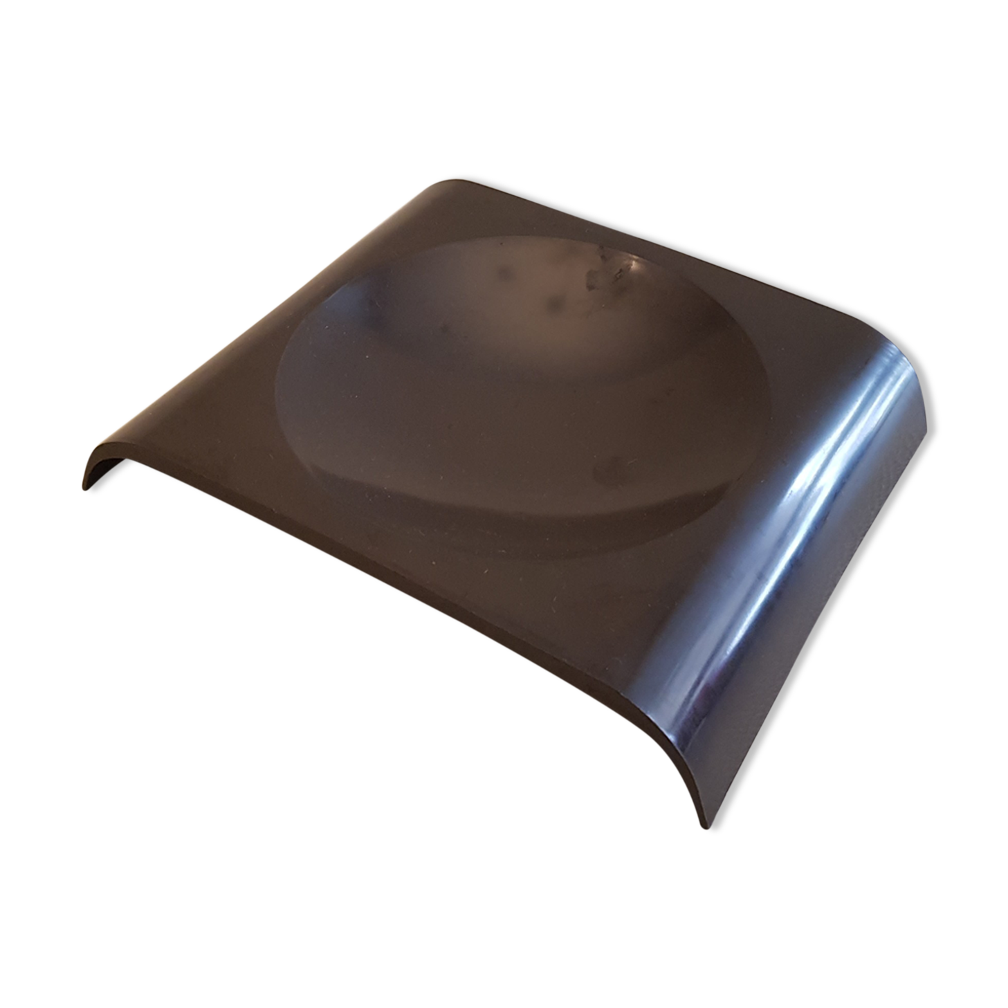 Empty vintage brown plastic pocket CPIA Design Cabinet Goudeman