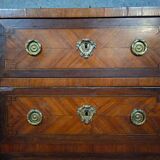 Secretary in a week planner style from the Louis XVI period in marquetry (to be restored)