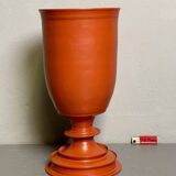 Large Decorative Orange-Red Vase