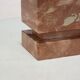 Vintage coffee table in marble and glass, Italy, 1980s-1990s.