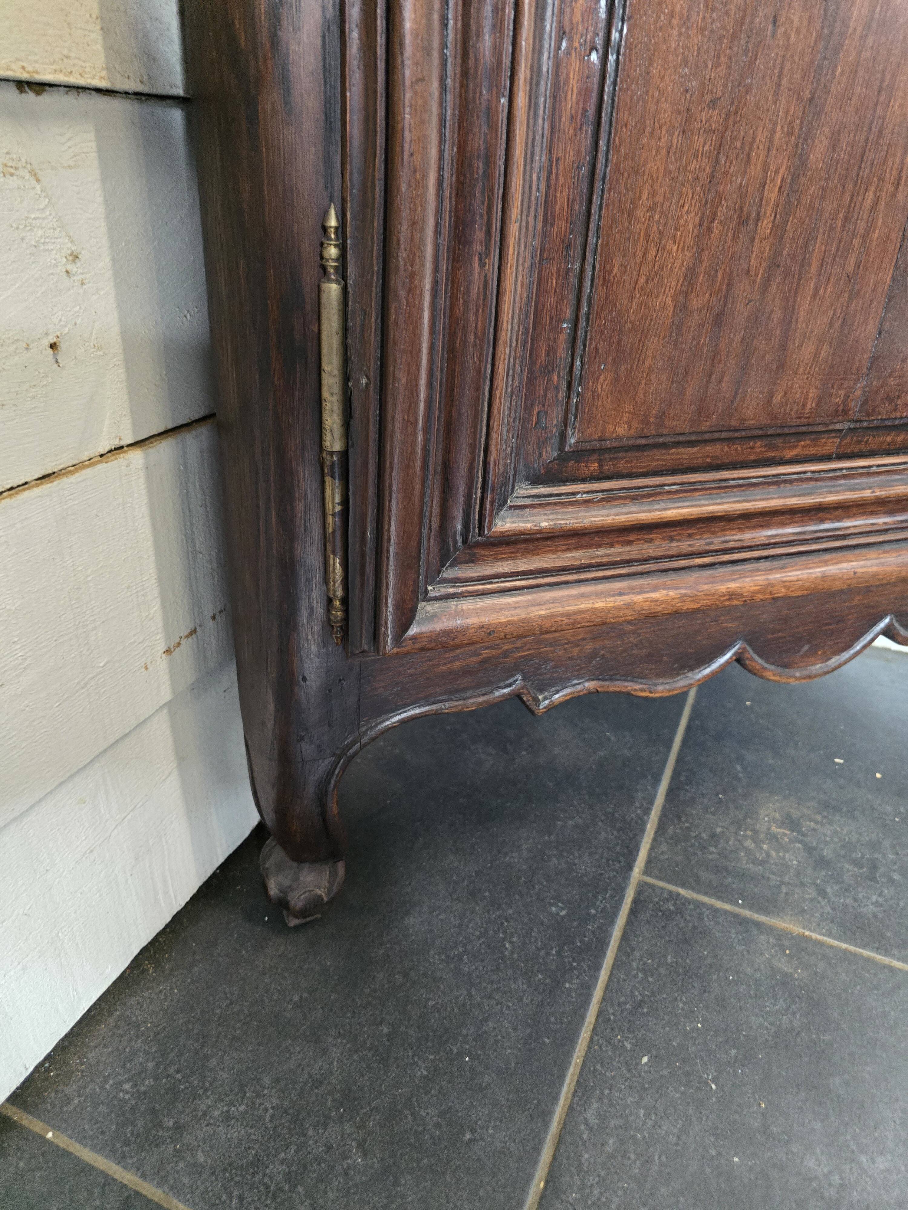 Pair of oak corner cabinets