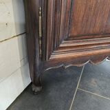Pair of oak corner cabinets