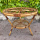 1950s rattan table from France