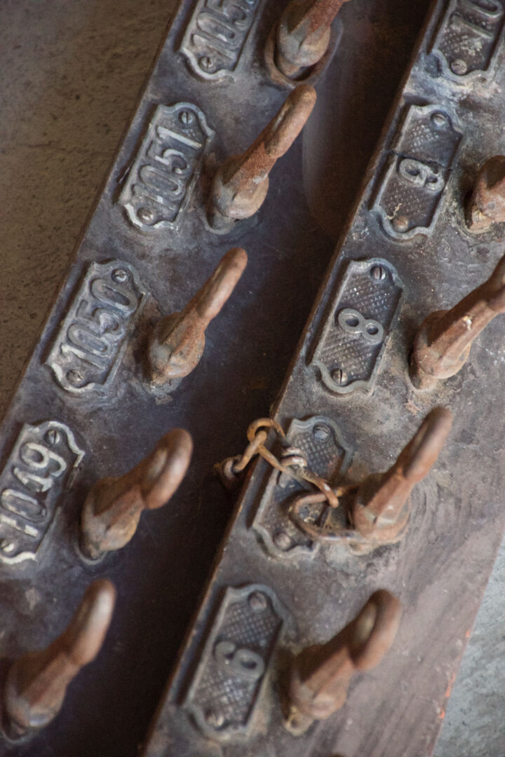 Set of mine cloakroom hanging room 1900'