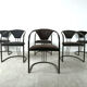 Chaises de salle à manger postmodernes italiennes, années 1980 - ensemble de 6