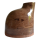 Bottle vase with an off-centre neck in ceramic, signature with a fish to be identified.