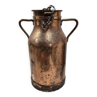 Old copper milk jug