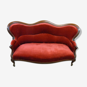 Louis Philippe Walnut sofa