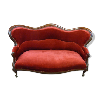 Louis Philippe Walnut sofa