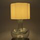 Large vintage table lamp with sculptural glass base