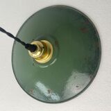 Industrial enamel pendant lamp
