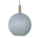 Large vintage glass ball pendant light, 60s