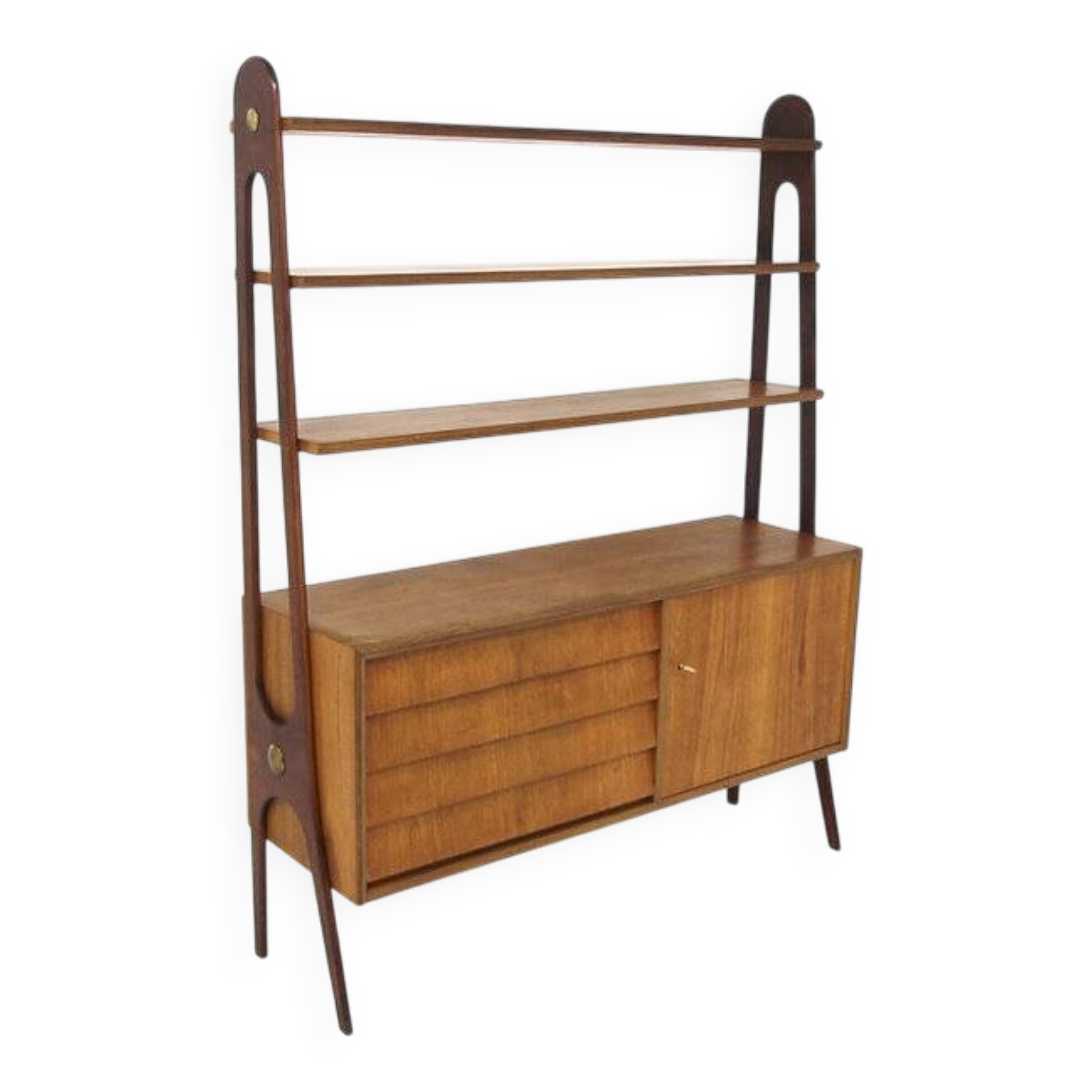 Scandinavian teak bookcase, Sweden, 1960