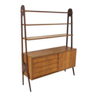 Scandinavian teak bookcase, Sweden, 1960