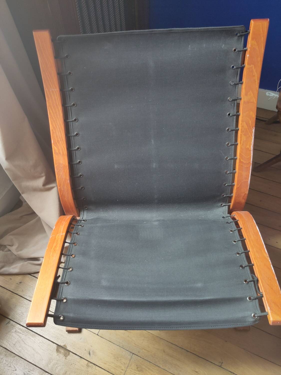 Pair of black leather armchairs Ekornes Ingmar Relling Norway 1960