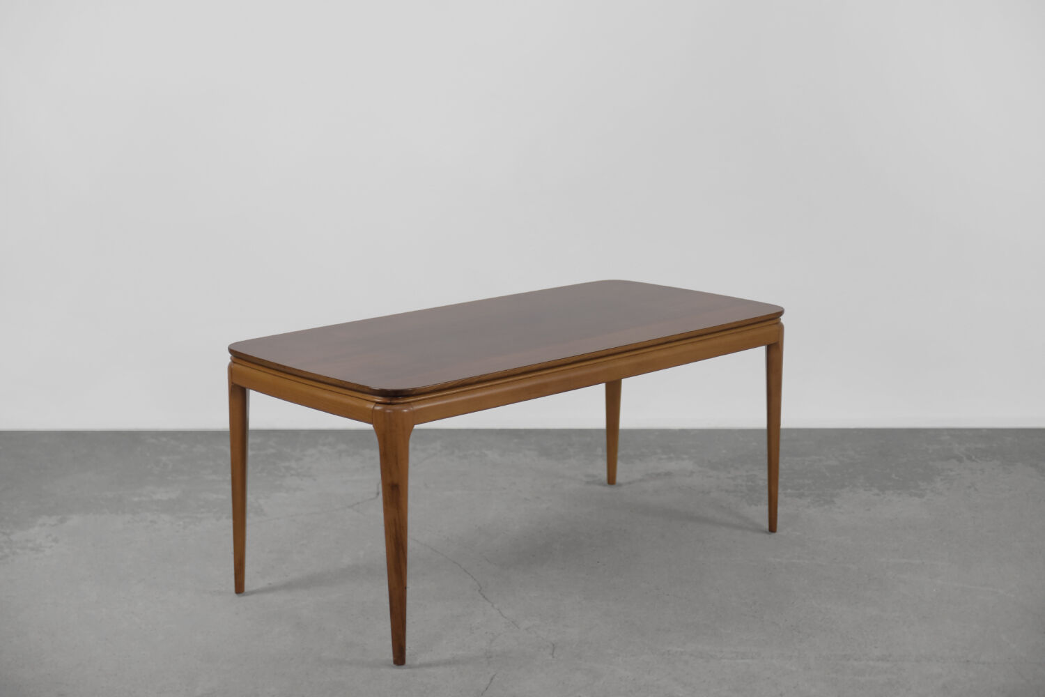 Low cherry wood coffee table, 1950s