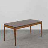 Table basse basse en bois de cerisier, années 1950