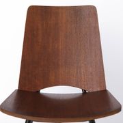 Mid Century Danish Chair 1950s Teak Plywood Chair, Scandinavian Vintage