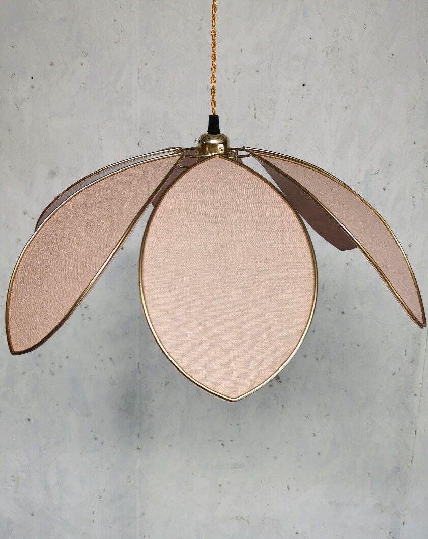Hanging lampe fleur lin