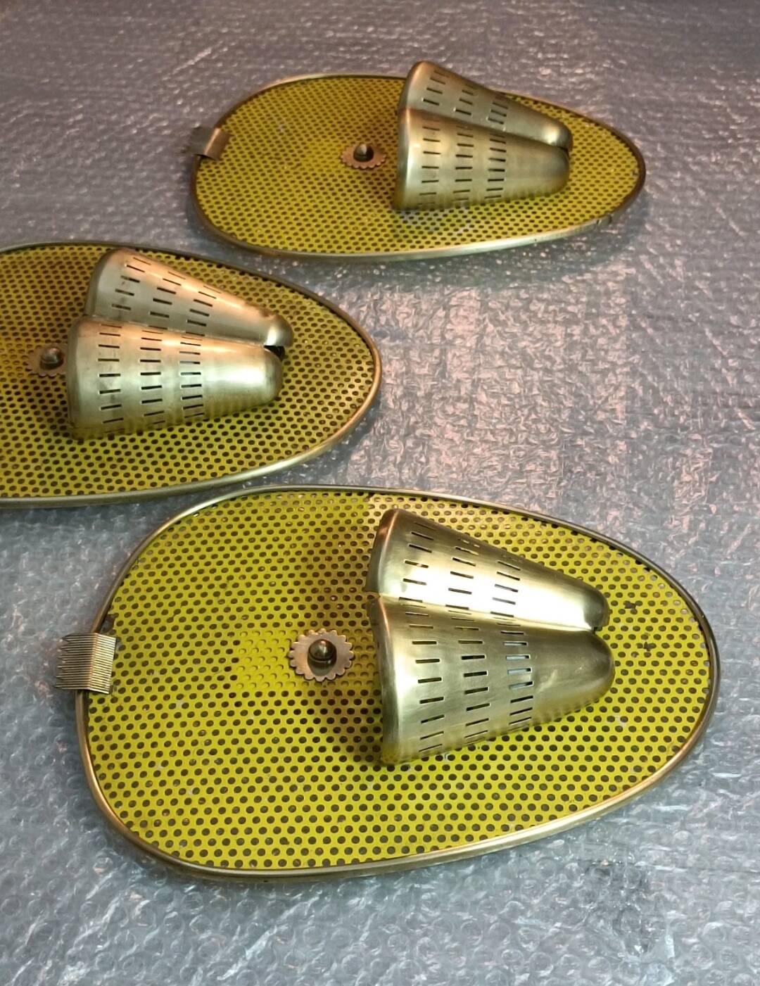 Wall Sconce Suite by MM for Atelier Mategot 1950s