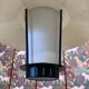 Suspension opaline and metal scandinavian design 1950.