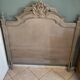 Tete de lit ancienne en bois peint
