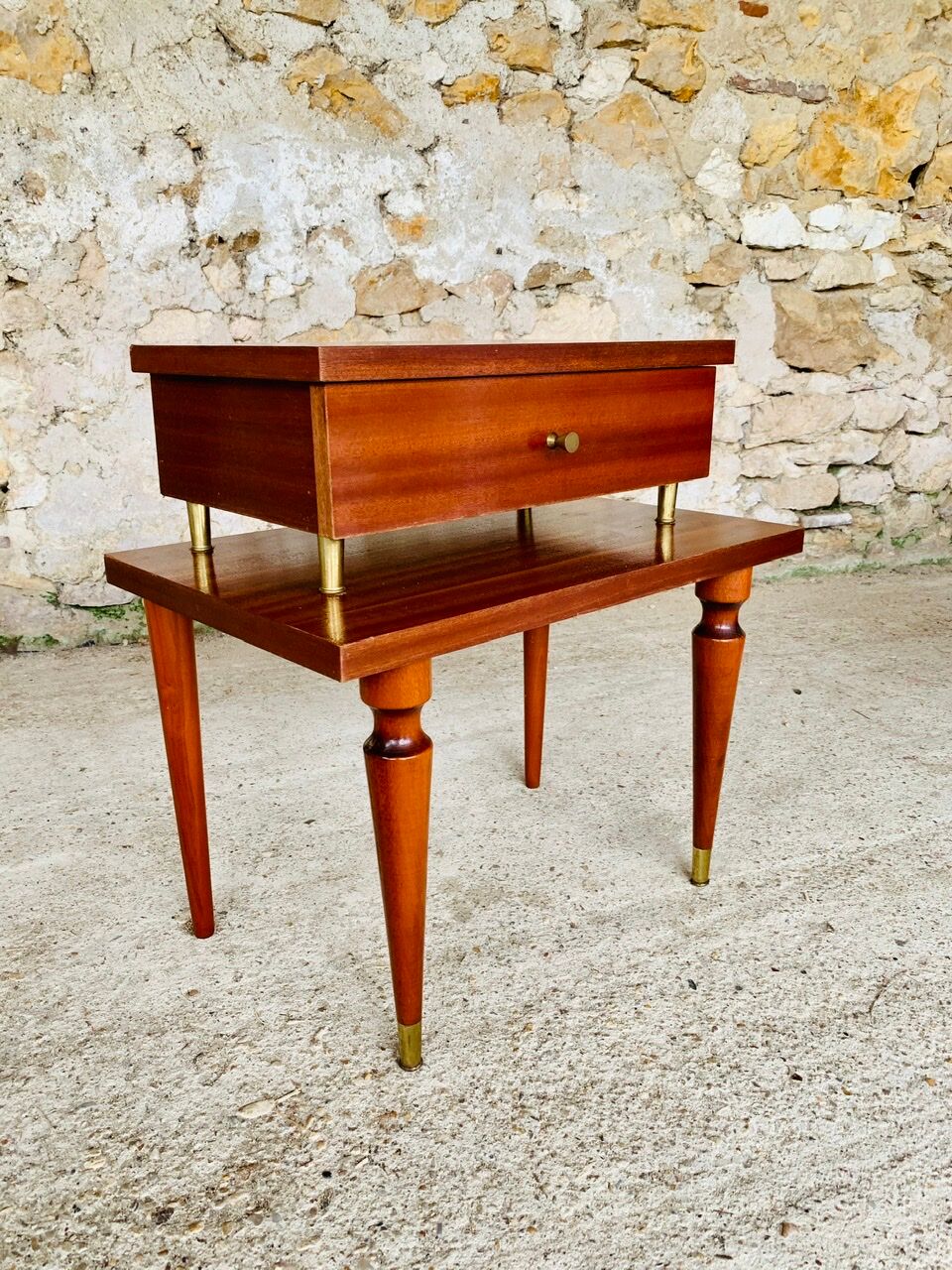 Vintage bedside Scandinavian style 60s