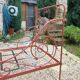 Lit banquette en fer forgé XIXe siècle 190cm x80cm