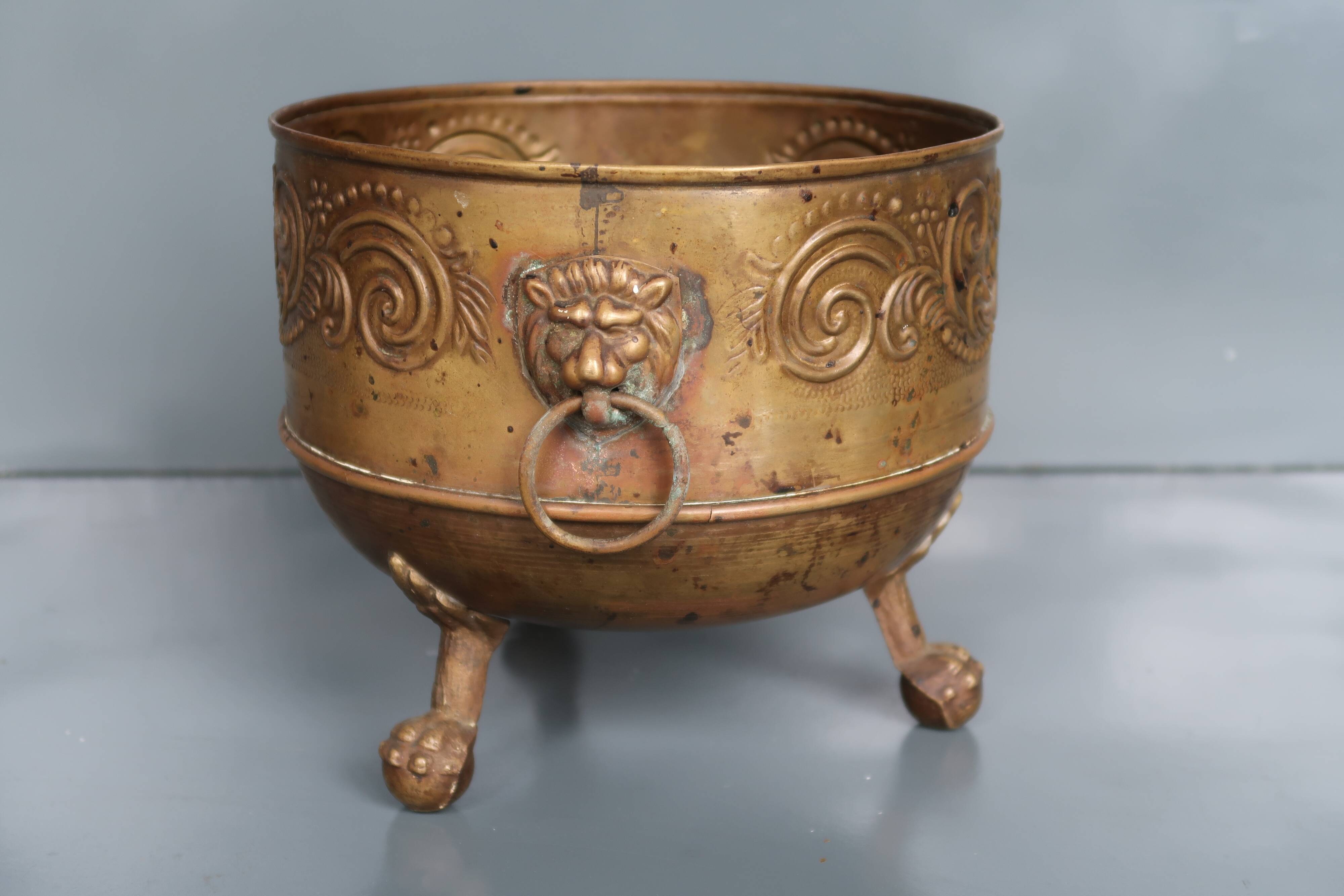 Antique table jardinière.