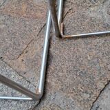 3 desk trestles 1970 chrome steel