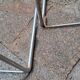 3 desk trestles 1970 chrome steel