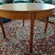 Table ronde extensible scandinave teck vintage
