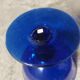 Glass cup of Biot, cobalt blue