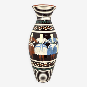 Mid-century ceramic vase, czechoslovakia, 1960's