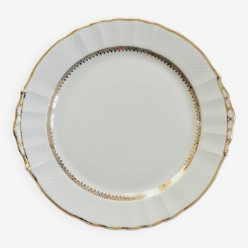 Plat à gâteaux vintage porcelaine de Limoges