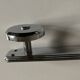 chrome Art Deco bathroom coat hook 57cm