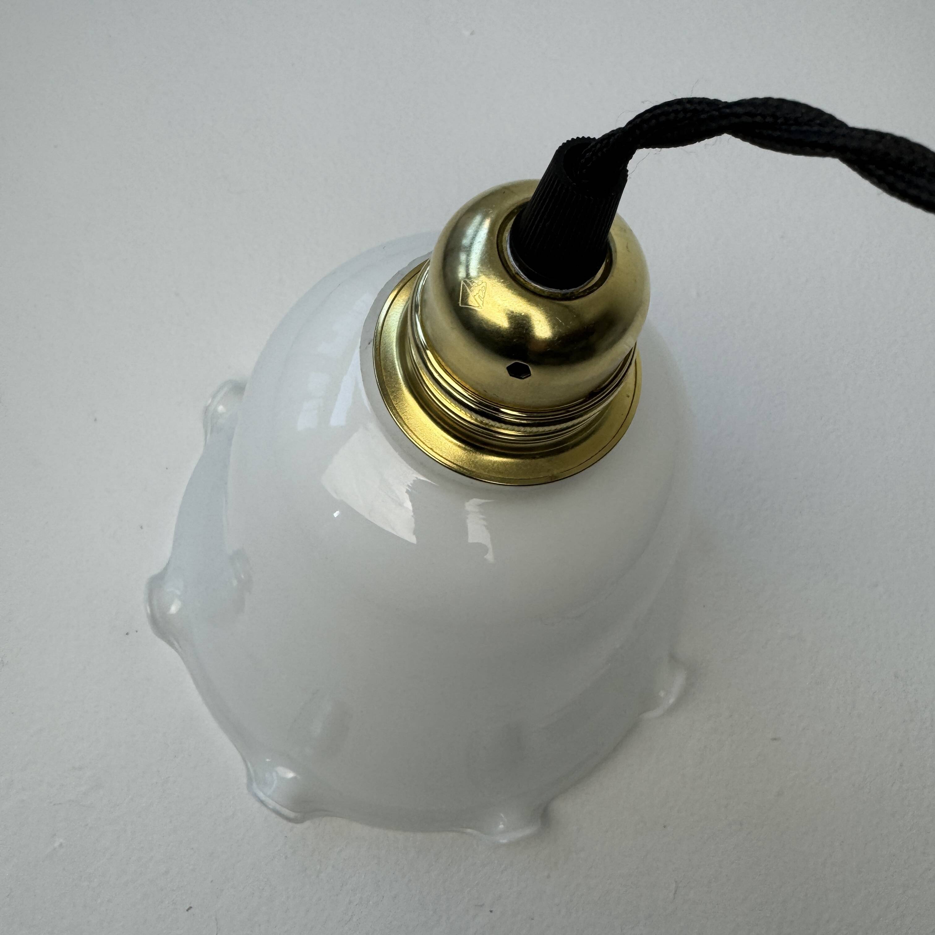 Lot 3 anciennes suspensions en opaline vintage