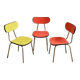 3 1950s Formica chairs