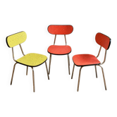3 1950s Formica chairs