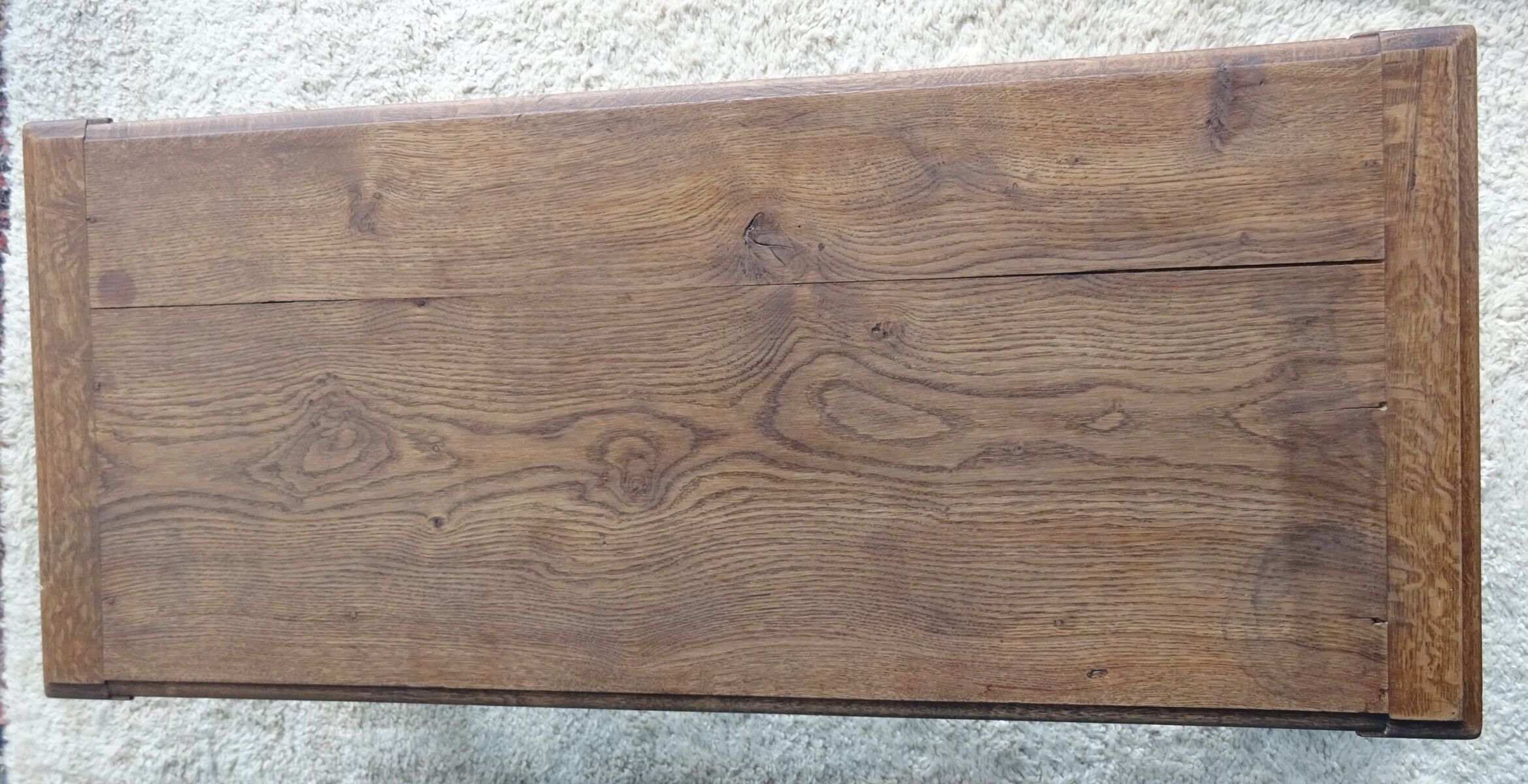 Solid oak farmhouse coffee table