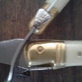 Box 24 covered laguiole pearly ivory