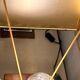 Pair of burl and copper table lamps by style Mahey