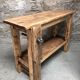 Small wooden workbench decoration