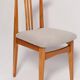 Mid-Century Chair in Linen Boucle and Light Wood by M. Zielinski, Europe, 1960s