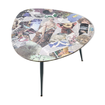 Table basse triangulaire en bois par Carmelo La Gaipa Italie 2018