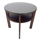 1940's Round Coffee Table, Czechoslovakia