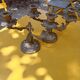 Paire de chandeliers en bronze doré