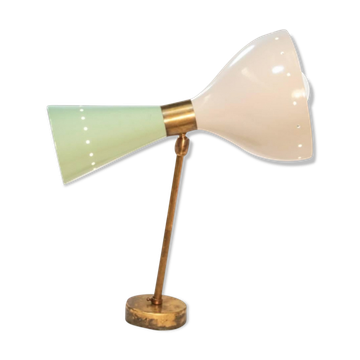 Wall lamp sage green & white