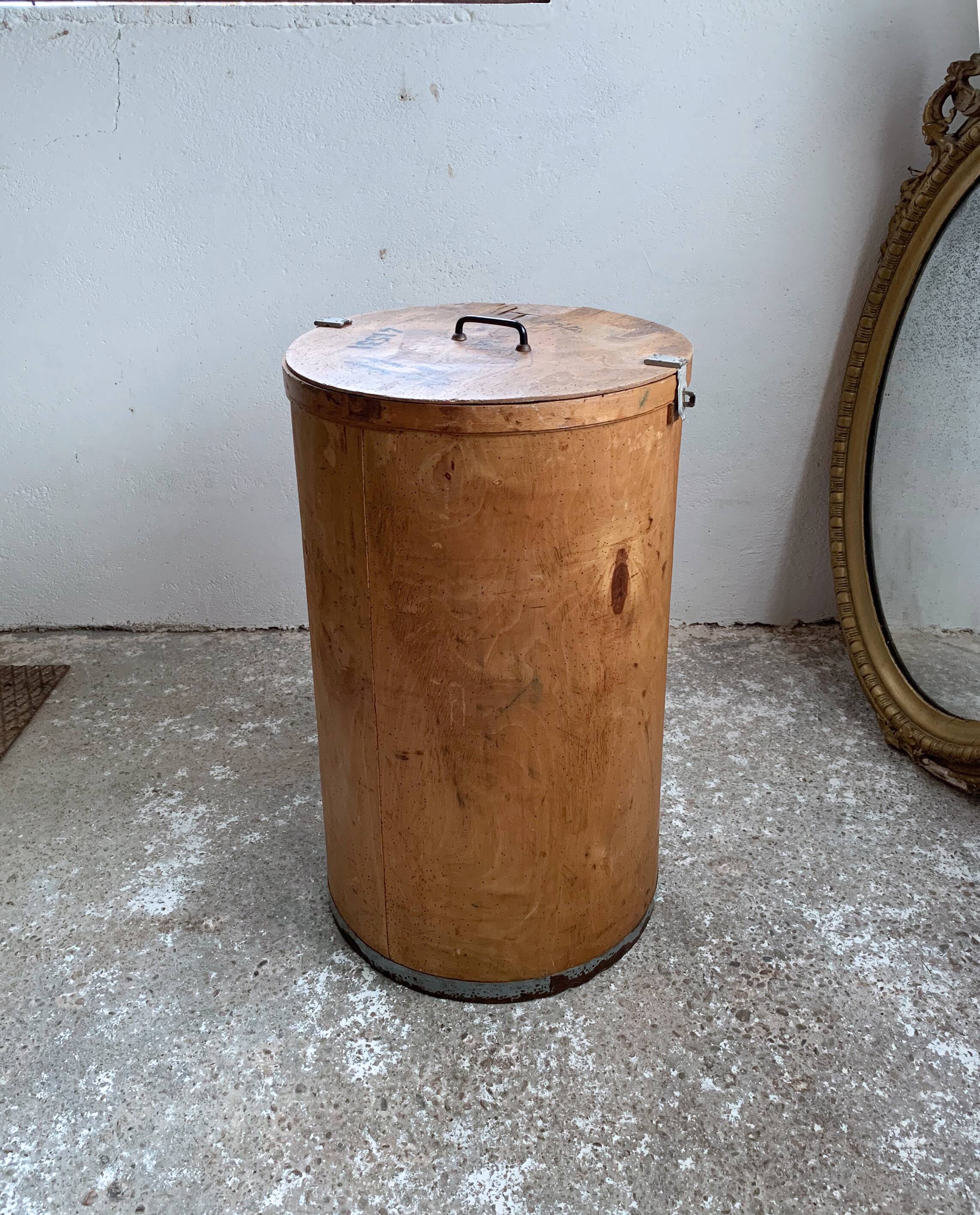 Old industrial transport barrel